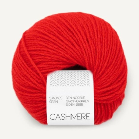 Sandnes Cashmere Scarlet Red 4018