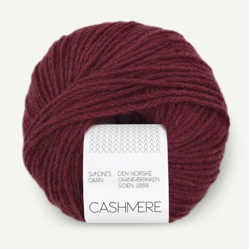 Sandnes Cashmere Burgundy 4372