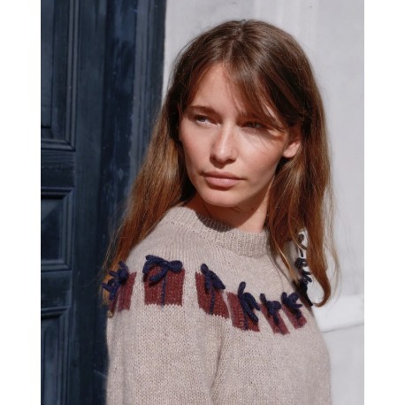 Knitting for Olive Christmas Morning Sweater Erwachsene Wollpaket