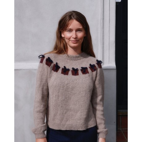 Knitting for Olive Christmas Morning Sweater Erwachsene Wollpaket