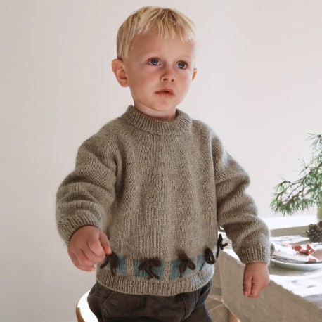 Knitting for Olive Christmas Morning Sweater Kinder Wollpaket