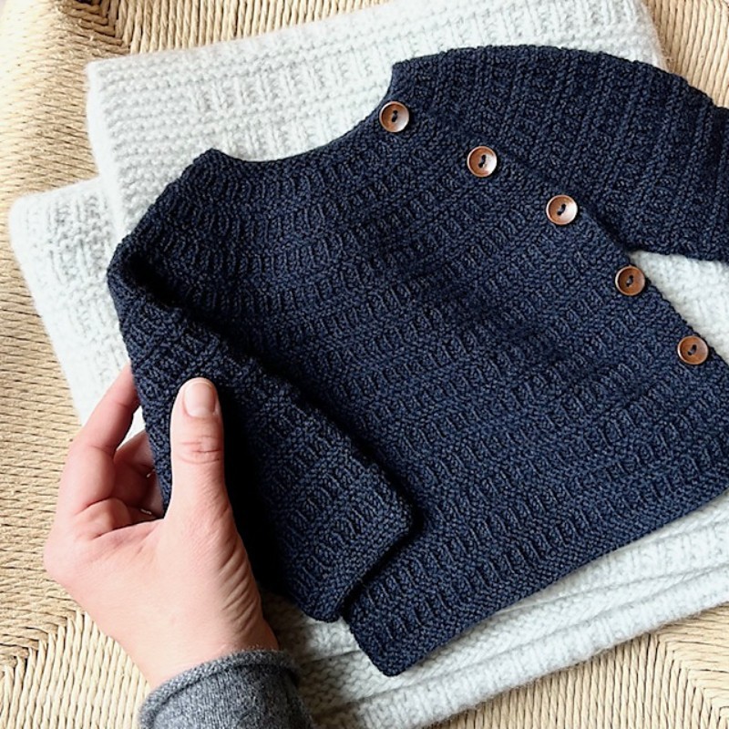 Indiblomst Sorgenfri Foldover Jacket Light Wollpaket
