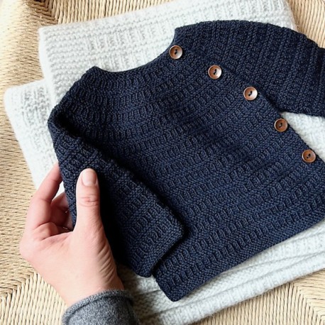 Indiblomst Sorgenfri Foldover Jacket Light Wollpaket