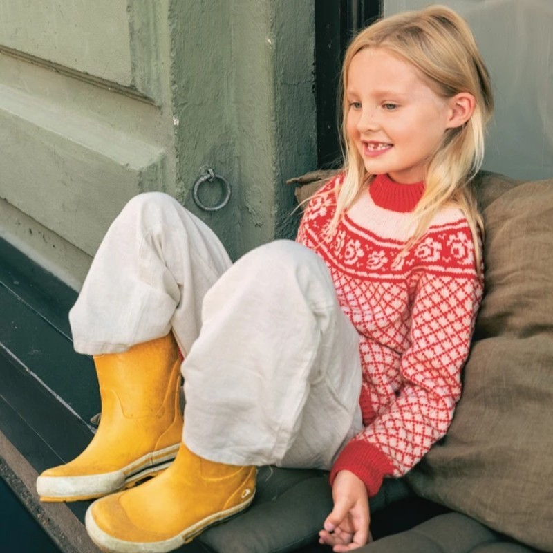Sandnes 2509 1 Blome Pullover Junior Strickset