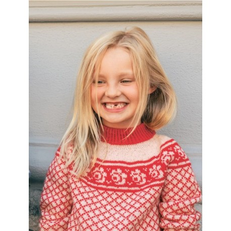 Sandnes 2509 1 Blome Pullover Junior Strickset