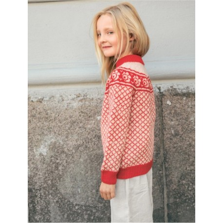 Sandnes 2509 1 Blome Pullover Junior Strickset
