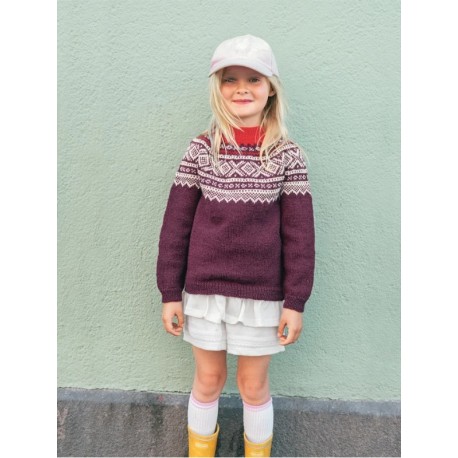 Sandnes 2509 2ab Marius Pullover Junior Strickset