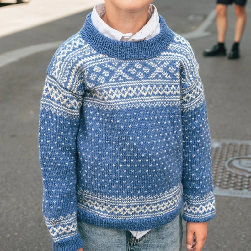 Sandnes 2509 4b Setesdal Pullover Junior Strickset Sandnes 2509 4b Setesdal Pullover Junior Strickset