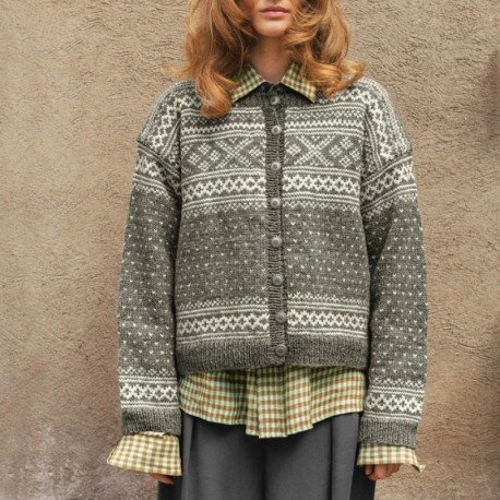 Sandnes 2510 6b Setesdal Damekofte Strickset