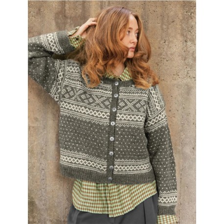 Sandnes 2510 6b Setesdal Damekofte Strickset