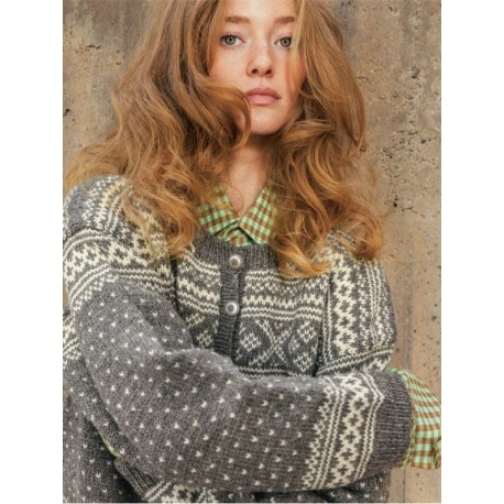 Sandnes 2510 6b Setesdal Damekofte Strickset