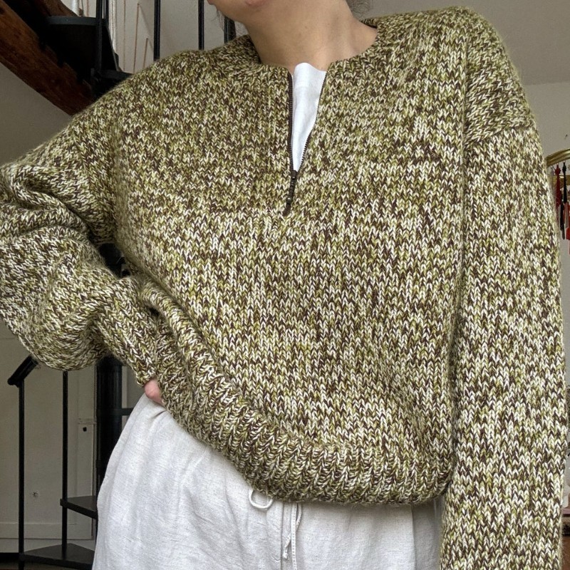 Moreca Knit Luna Zip Sweater Strickset