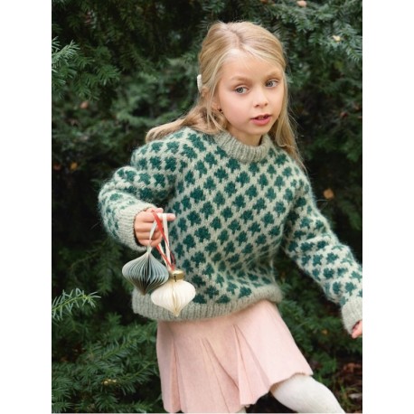 Sandnes 2511 1 Christmas Tree Sweater Junior Strickset