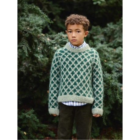 Sandnes 2511 1 Christmas Tree Sweater Junior Strickset
