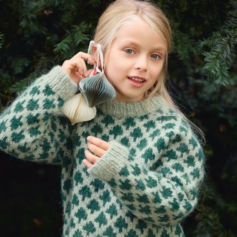 Sandnes 2511 1 Christmas Tree Sweater Junior Strickset