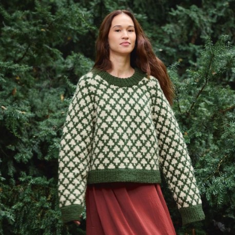 Sandnes 2511 2 Christmas Tree Sweater Damen Strickset