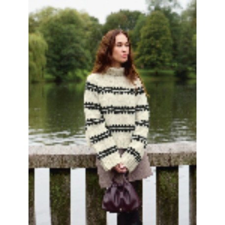 Sandnes 2513-1 - Ridge Sweater Damen Strickset