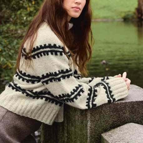 Sandnes 2513 1 Ridge Sweater Damen Strickset