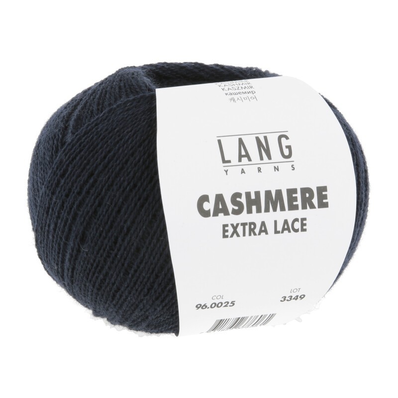 Lang Yarns Cashmere Extra Lace Navy 0025