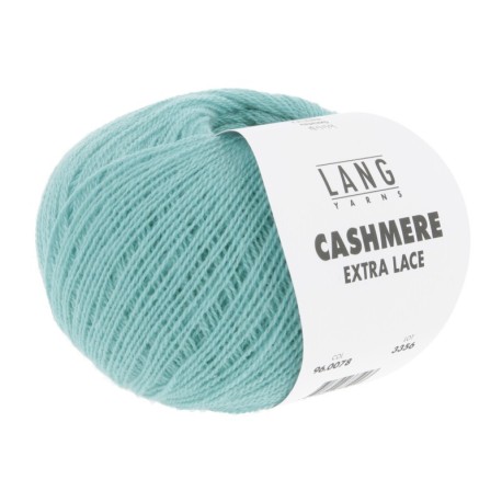 Lang Yarns Cashmere Extra Lace Türkis 0078