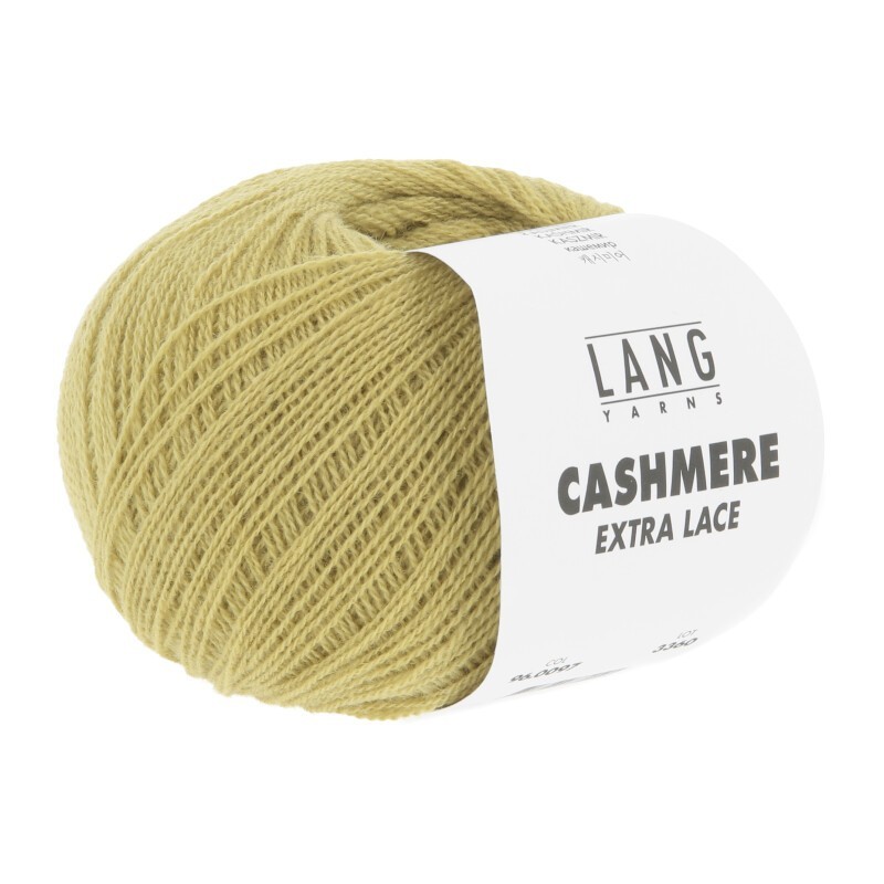 Lang Yarns Cashmere Extra Lace Olive Hell 0097