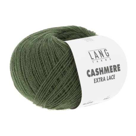 Lang Yarns Cashmere Extra Lace Olive Dunkel 0098