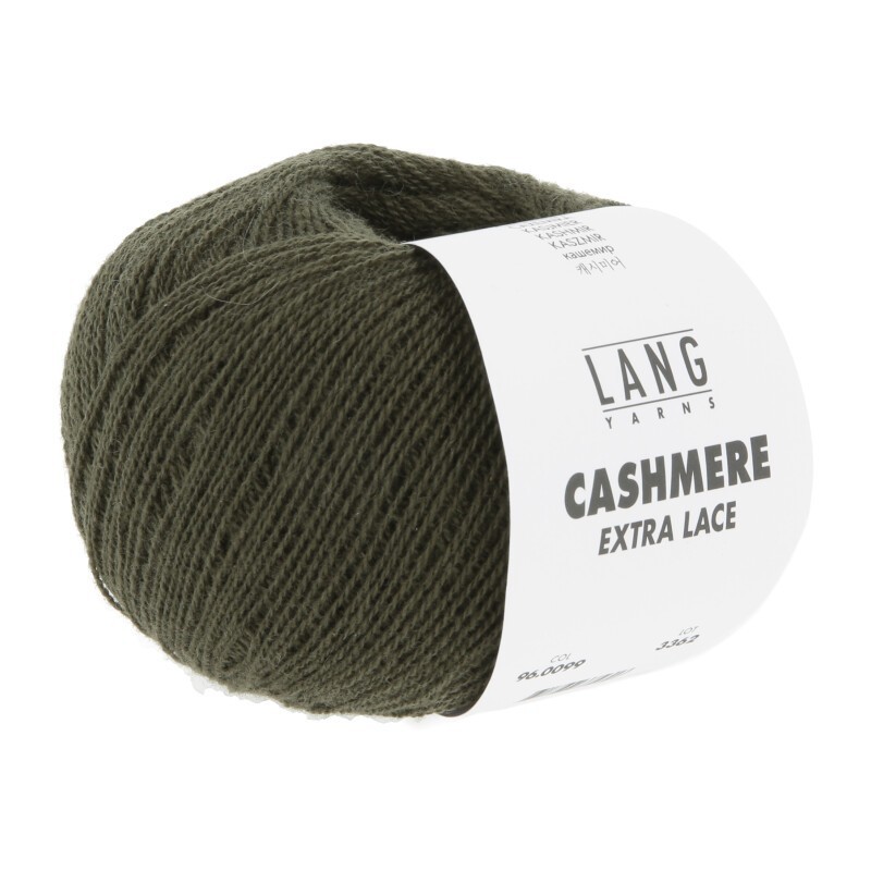 Lang Yarns Cashmere Extra Lace Armeegrün 0099 Lang Yarns Cashmere Extra Lace Armeegrün 0099