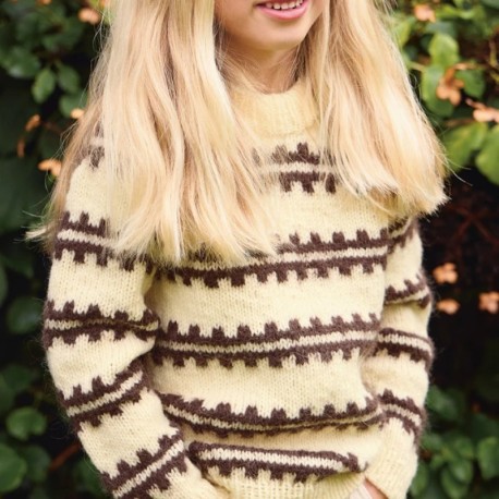 Sandnes 2513-3a - Ridge Sweater Junior [Strickset]