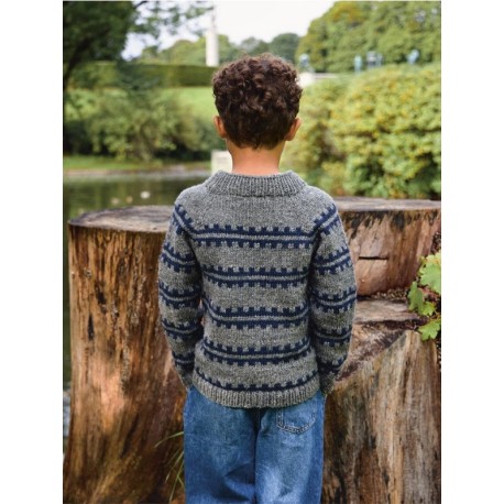 Sandnes 2513 3b Ridge Sweater Junior Strickset