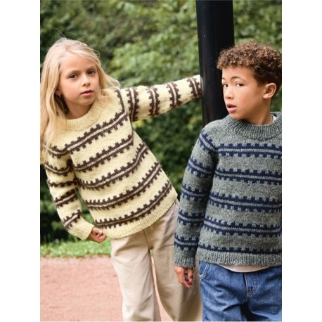 Sandnes 2513 3b Ridge Sweater Junior Strickset