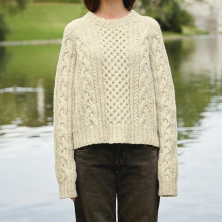 Sandnes 2513 4 Wilbur Cable Sweater Strickset