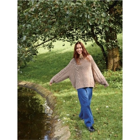 Sandnes 2513 4 Wilbur Cable Sweater Strickset