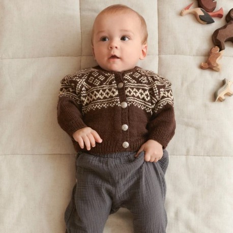 Sandnes 2512 1a Setesdalkofte Baby Strickset