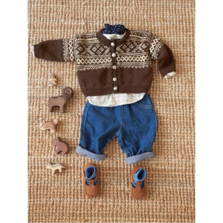 Sandnes 2512 1a Setesdalkofte Baby Strickset