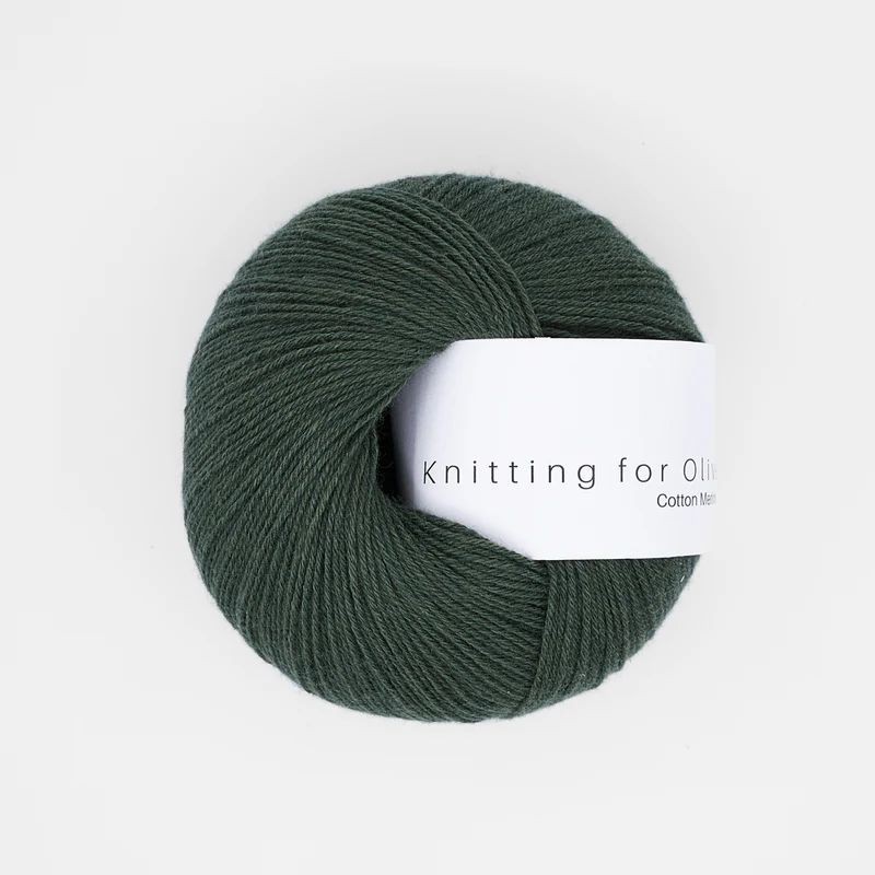 Knitting for Olive Cotton Merino Bottle Green