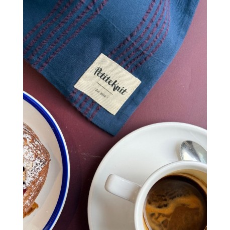 PetiteKnit Knitters String Bag Seersucker Night Shadow