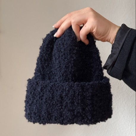 Wolle 7 Teddy Beanie Strickset