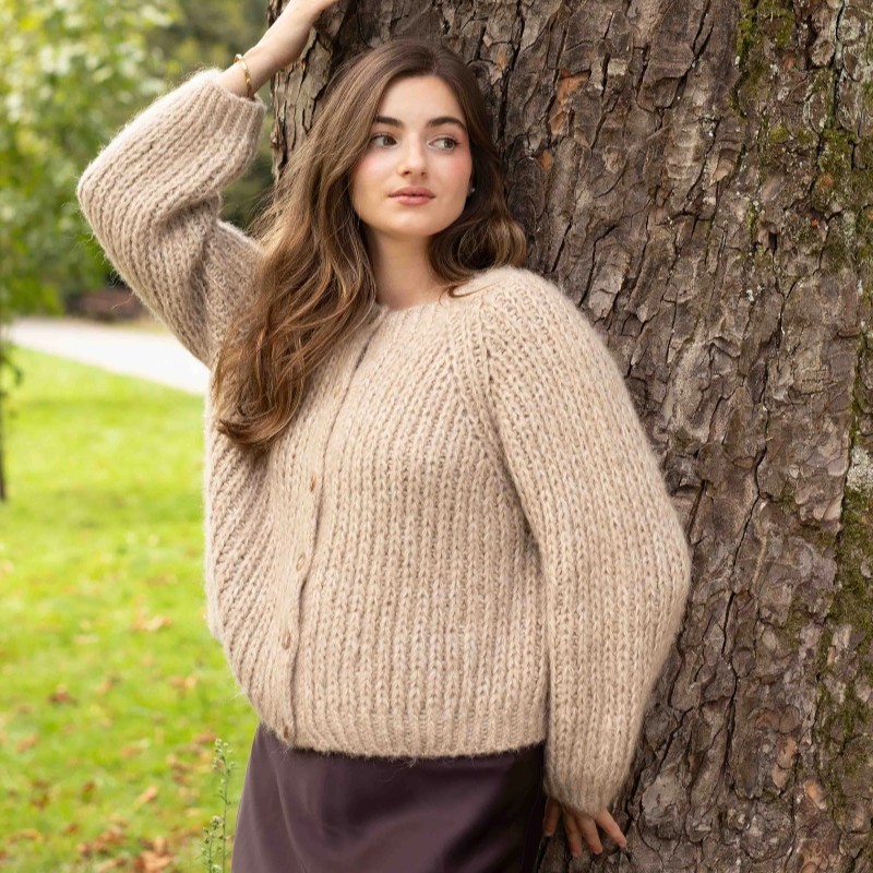 Majo Garn Roxane Cardigan Strickset