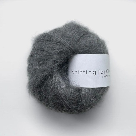 Knitting for Olive Soft Silk Mohair Thunder Cloud