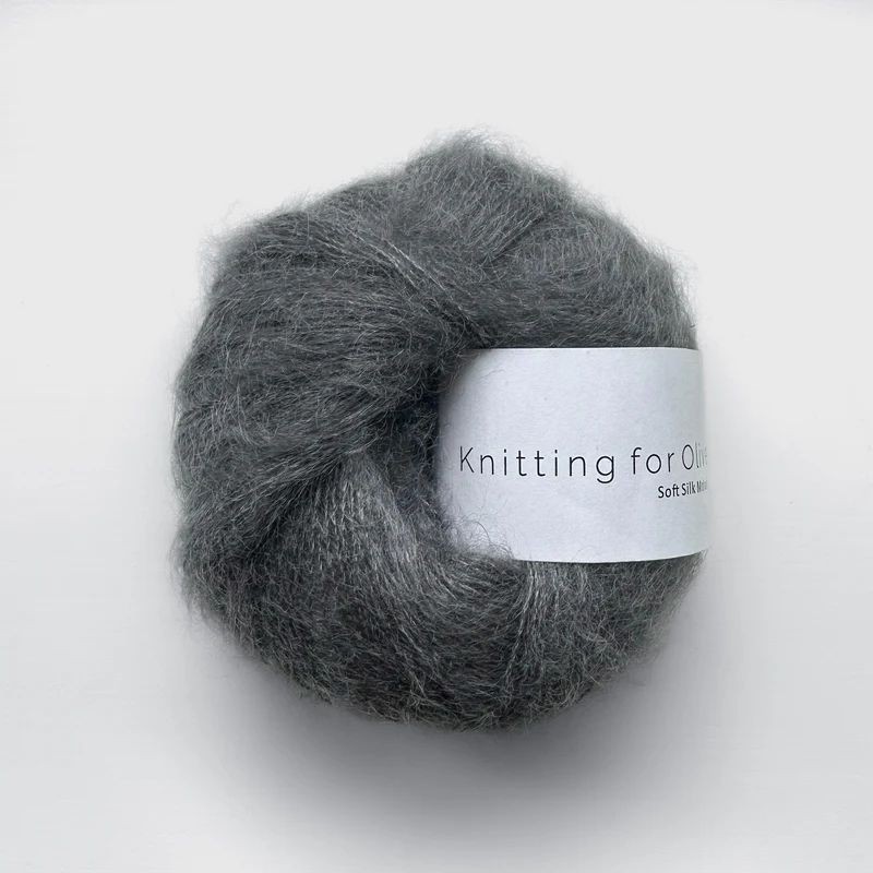Knitting for Olive Soft Silk Mohair Thunder Cloud