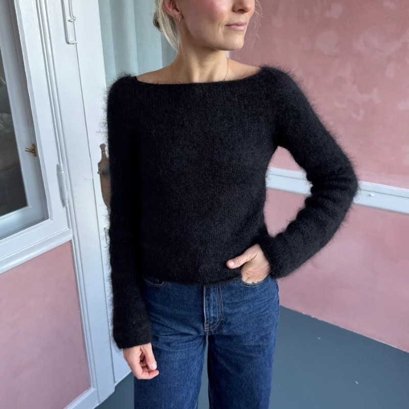 Petite Knit Bea Blouse Wollpaket