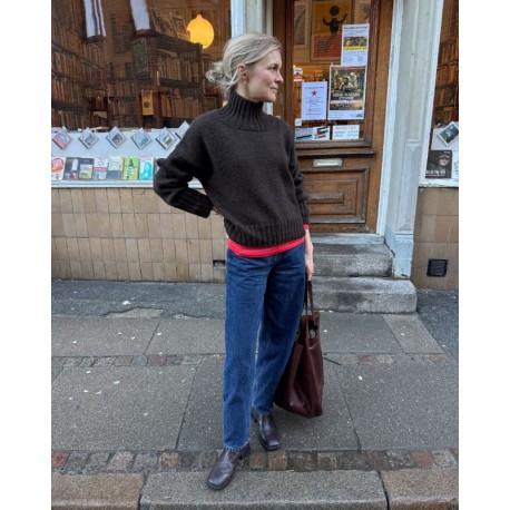 Petite Knit Hannah Sweater O-Neck Wollpaket