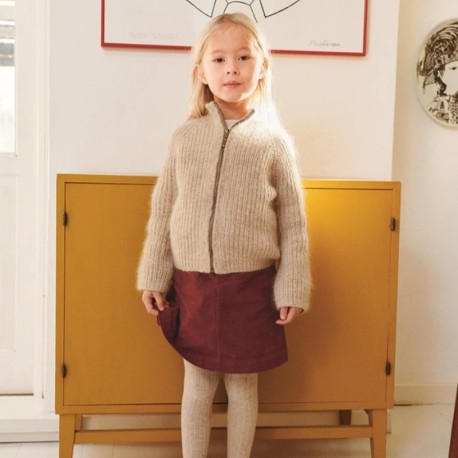 Sandnes 2601 3ab Tia Zipper Jacket Junior Strickset