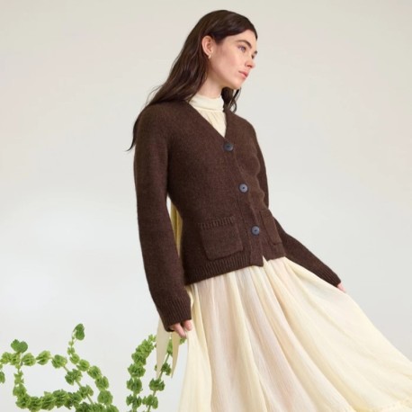 Sandnes 2602 3 Ember Cardigan Strickset