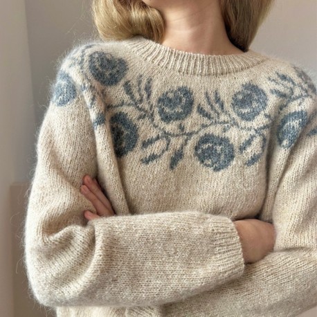 Le Knit Rosie Yoke Blouse Wollpaket