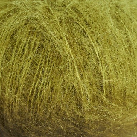 Knitting for Olive Soft Silk Mohair Green Woodpecker Detail