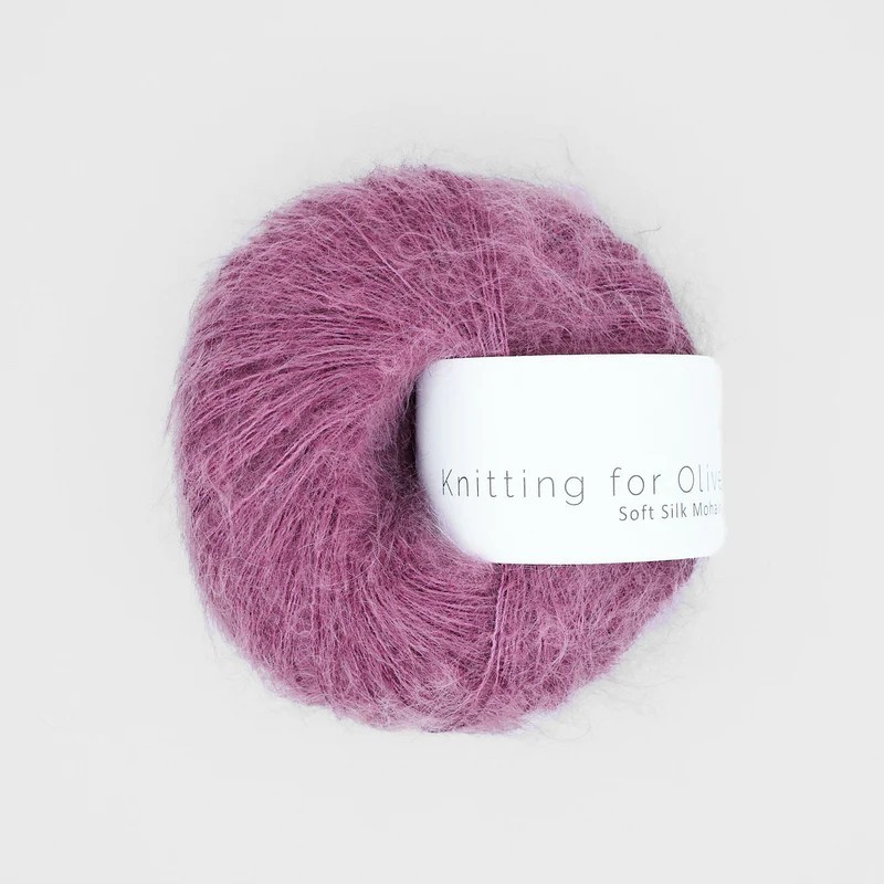Knitting for Olive Soft Silk Mohair Blackberry Ice Cream