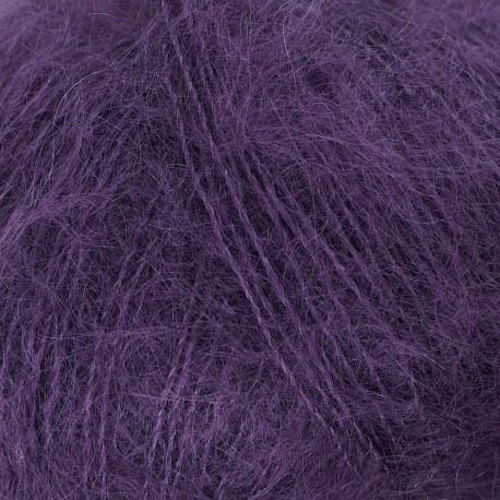 Knitting for Olive Soft Silk Mohair Plum Detail