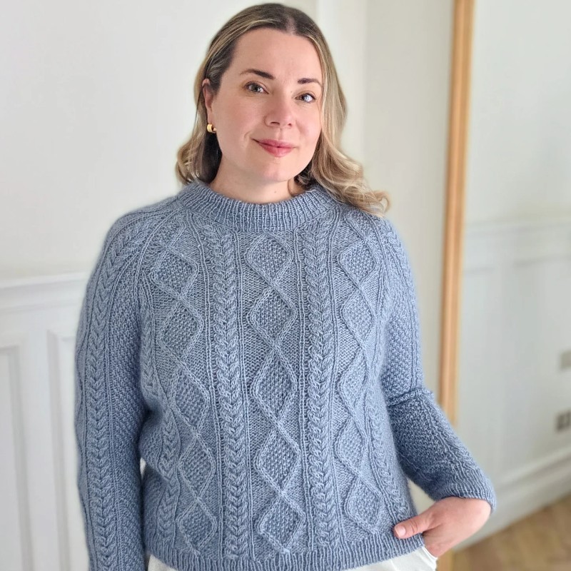 Sari N Book Club Raglan Pullover Englisch Wollpaket