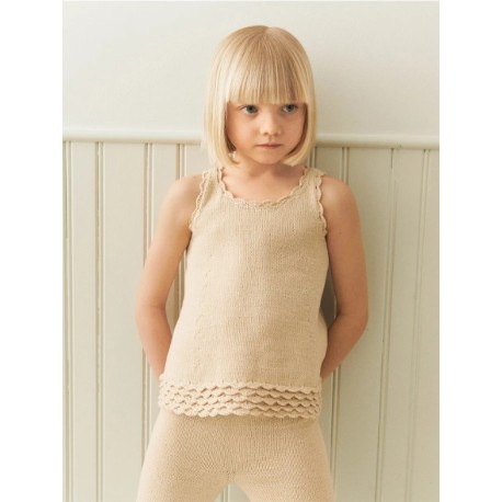 Sandnes 2603 4a Roselyn Singlet Junior Strickset